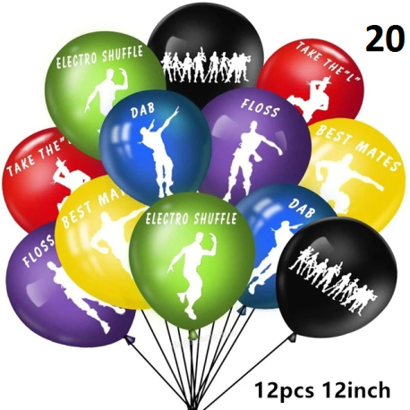 Décoration de fête fortnication, jeu de tir, bannière alpaga, décor de fête d&39anniversaire, manettes, ballons, nombres, jouets