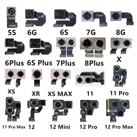 Caméra arrière iPhone 5S 6 6P 7 7P X XS XR 11 PRO MAX 12 PRO MAX Original de remplacement