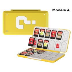 Pochette de rangement 24 cartouches de jeux Nintendo Switch Lite