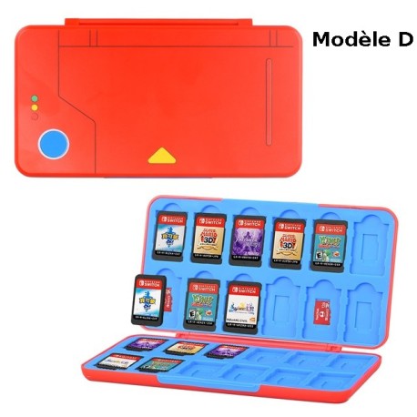 Pochette de rangement 24 cartouches de jeux Nintendo Switch Lite