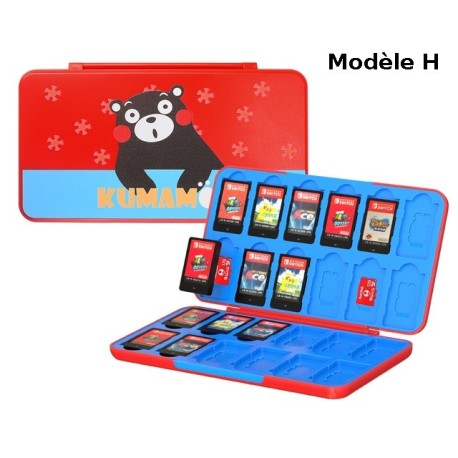 Pochette de rangement 24 cartouches de jeux Nintendo Switch Lite