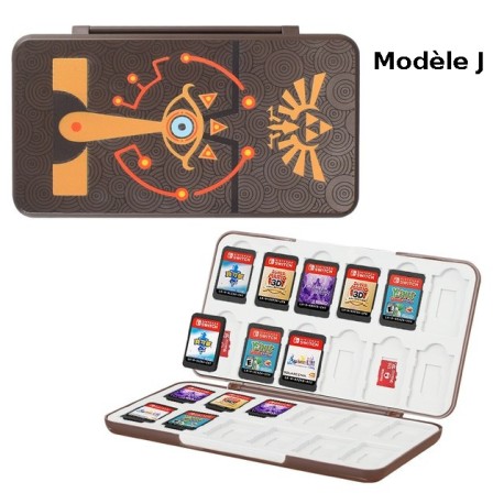 Pochette de rangement 24 cartouches de jeux Nintendo Switch Lite