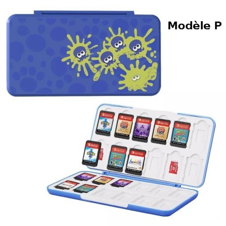 Pochette de rangement 24 cartouches de jeux Nintendo Switch Lite