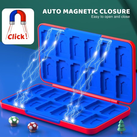 Pochette de rangement 24 cartouches de jeux Nintendo Switch Lite