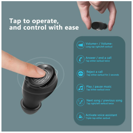 Blackview – AirBuds1 wireless Bluetooth, with Microphone and recharger
