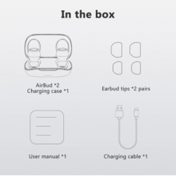 Blackview &ndash; AirBuds1 wireless Bluetooth, with Microphone and recharger