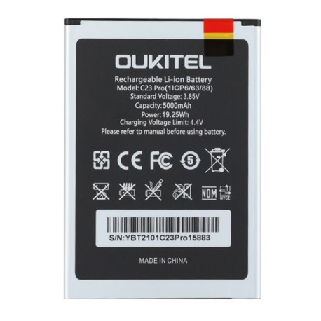 solución de problemas de la batería Oukitel C23 Pro