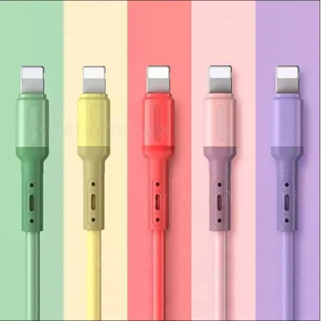 Cable USB silicona liquida iphone barato