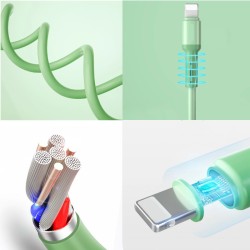 Cable USB silicona liquida iphone barato