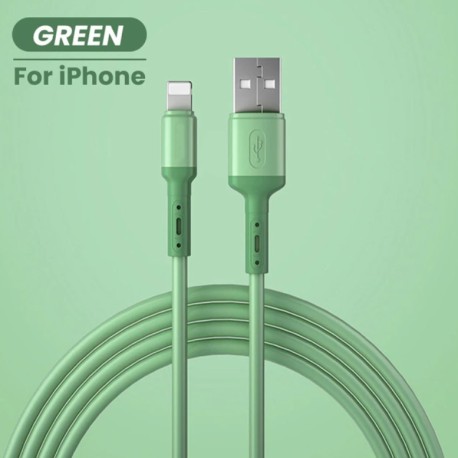 Cable USB silicona liquida iphone barato