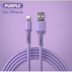 Cable USB silicona liquida iphone barato
