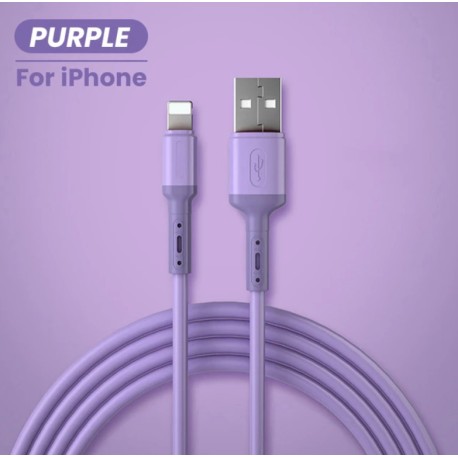 Cable USB silicona liquida iphone barato