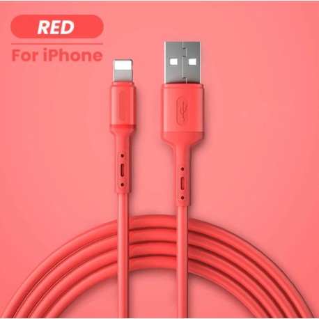 Cable USB silicona liquida iphone barato
