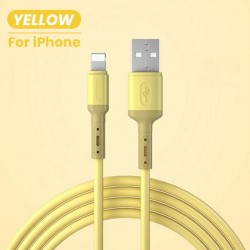 Cable USB iphone liquid silicone pas cher