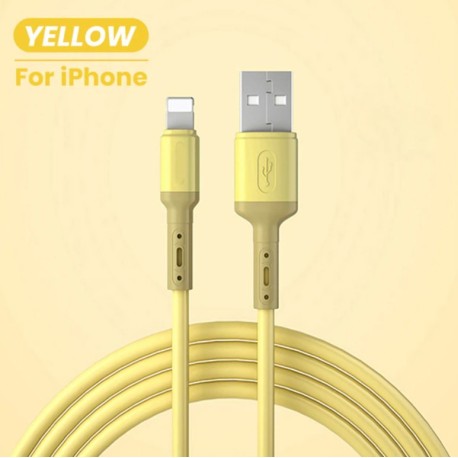 Cable USB silicona liquida iphone barato