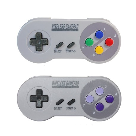 SNES Super Nintendo Classic y mini joysticks inalámbricos 2 modelos a elegir Consola retrogaming compatible con Retro Box