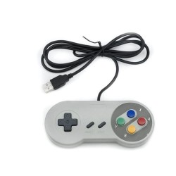  Mando de juegos con cable USB Super Nintendo