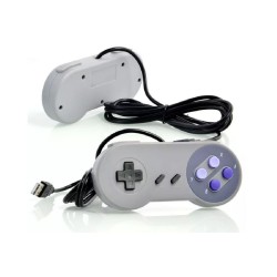  Mando de juegos con cable USB Super Nintendo