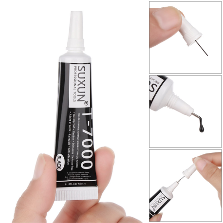 T7000 pegamento impermeable negro 50 ml para smartphones y tablets