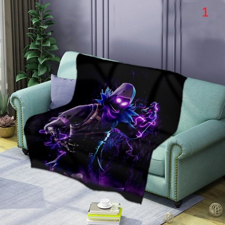 Fluffy blanket Fortnite battle royal style very soft