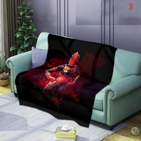 Plaid moelleux style Fortnite battle royal tout doux