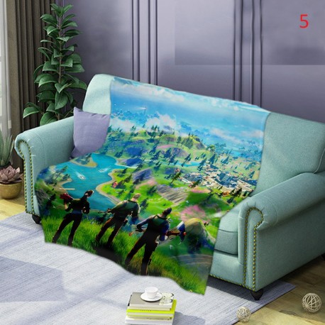 Plaid moelleux style Fortnite battle royal tout doux