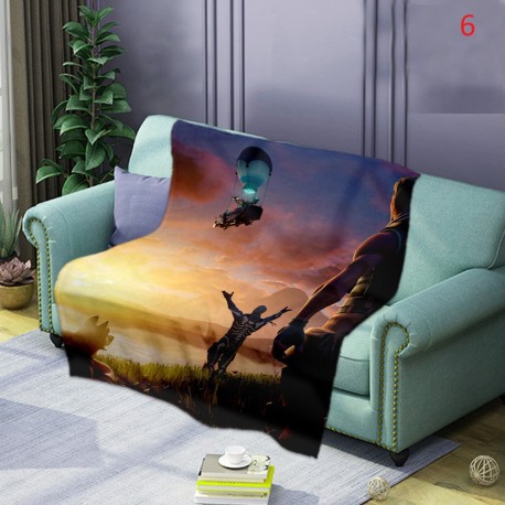 Plaid moelleux style Fortnite battle royal tout doux