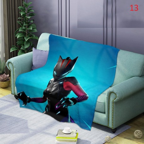 Plaid moelleux style Fortnite battle royal tout doux