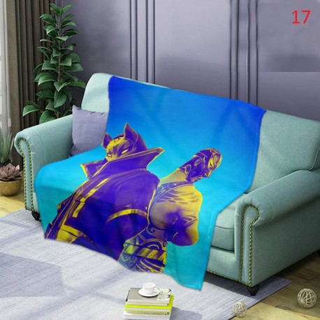 Plaid moelleux style Fortnite battle royal tout doux