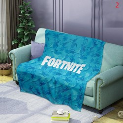 Plaid moelleux style Fortnite battle royal tout doux