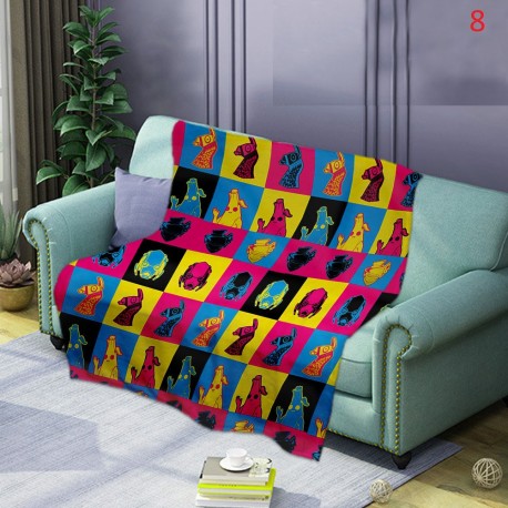 Plaid moelleux style Fortnite battle royal tout doux