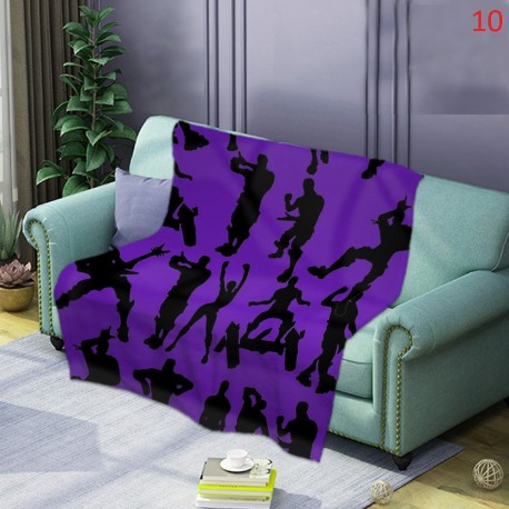 Plaid moelleux style Fortnite battle royal tout doux