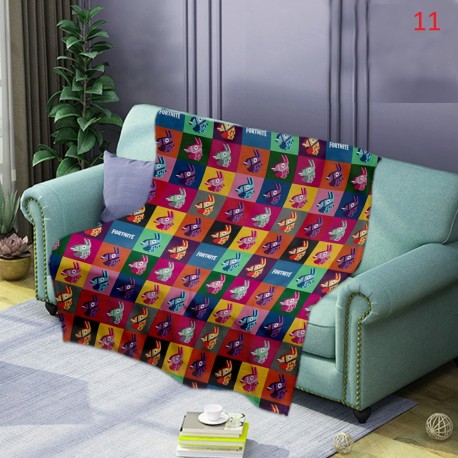 Plaid moelleux style Fortnite battle royal tout doux