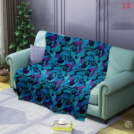 Plaid moelleux style Fortnite battle royal tout doux