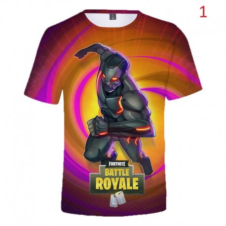 Tee shirt Fortnite Battle Royale imprimé en 3D pour enfant