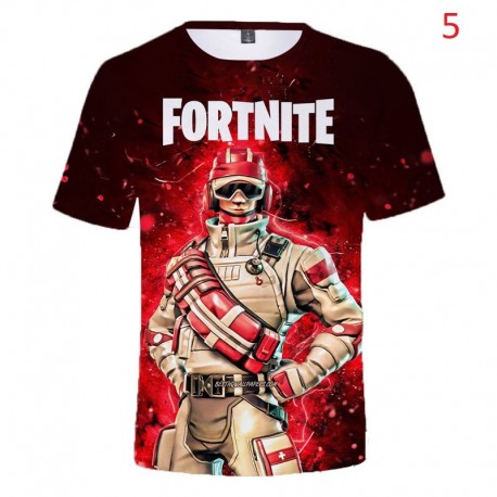 Tee shirt Fortnite Battle Royale imprimé en 3D pour enfant