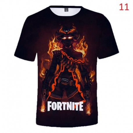 Tee shirt Fortnite Battle Royale imprimé en 3D pour enfant