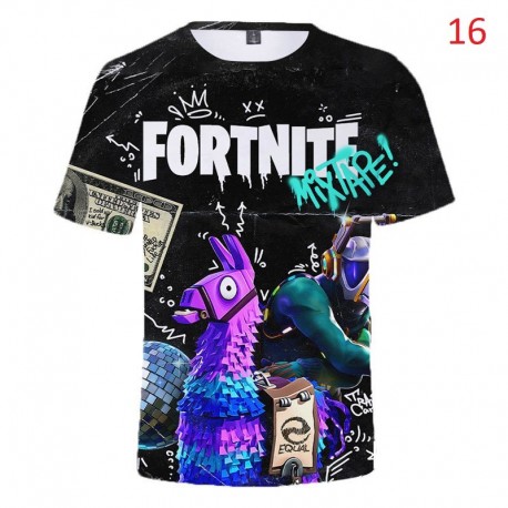 Camiseta de Fortnite Battle Royale impresa en 3D para niños