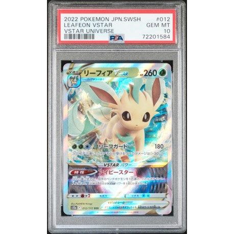 carte LEAFEON VSTAR PSA 10 pas cher