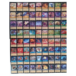 Set de 72 cartas comunes Lorcana baratas