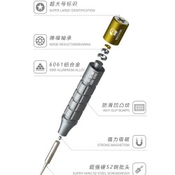 M&eacute;canic King Kong Jeu de 6 tournevis avec support rotatif pour r&eacute;paration de t&eacute;l&eacute;phone