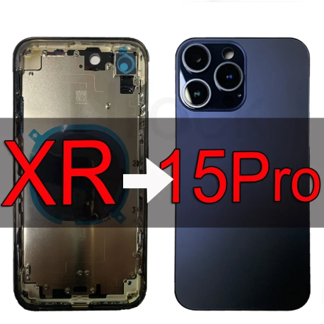 Chasis trasero de iPhone X a iphone 14 Pro, con logotipo y Herramientas