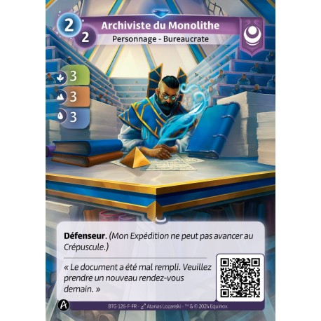 Archiviste du Monolithe - Altered KS TCG