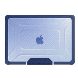 Carcasa rígida reforzada Apple MacBook Air 13" A2179, A1932 y A2337 con soporte Azul marino