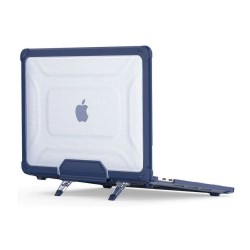 Carcasa r&iacute;gida reforzada Apple MacBook Air 13" A2179, A1932 y A2337 con soporte Azul marino