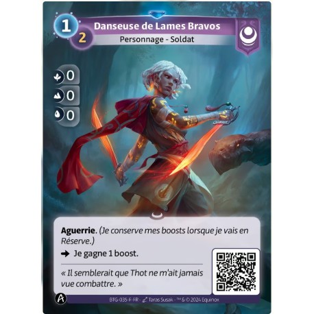 Lames dancer Bravos Rare Altered TCG