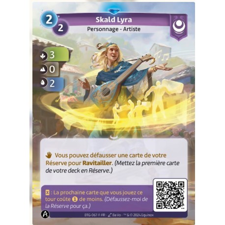 Skald Lyra Rare Altered TCG