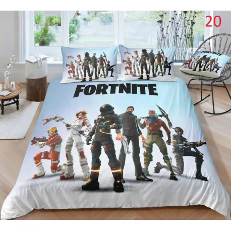Fortnite funda nórdica Anime Battle Royale con funda de almohada, 4 tamaños de ropa de cama