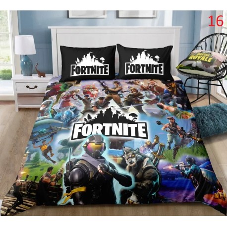 Fortnite funda nórdica Anime Battle Royale con funda de almohada, 4 tamaños de ropa de cama