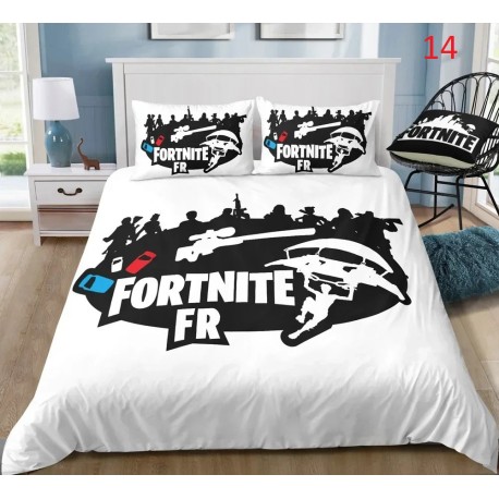 Fortnite funda nórdica Anime Battle Royale con funda de almohada, 4 tamaños de ropa de cama